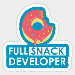 Full Snack Developer 2 Sticker